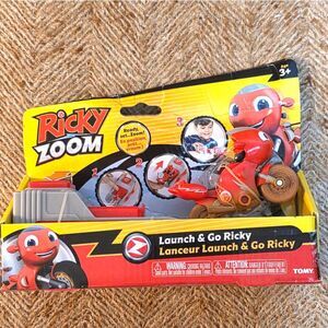 Ricky Zoom Launch & Go Ricky Motorcycle Playset Tomy Muddy Edition - New